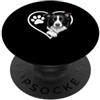 Border Collie Lover Border Collie Heart - Cane da pastore papà cane mamma Agility Dog PopSockets PopGrip Adesivo