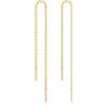 LINGBG JEWELRY LINGBG Gioielli in argento sterling 925 infila orecchini a catena lunga orecchini infila goccia orecchini per le donne gioielli leggeri minimalistici, Argento sterling, Nessuna pietra preziosa