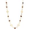 Dazylleco Collane Lunghe in Oro Stile Boho per Donna, Collana Lunga con Catena e Perle, Gioiello per Costume, Idee Regalo di Compleanno per Donna, 13 inches, Pietra, Non pietra preziosa