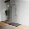 Parama Doppio walk-in cromato 80x80 cm vetro 8mm opaco anticalcare h200 | Keros