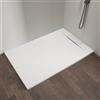 Parama Piatto doccia rettangolare 80x120 cm in marmoresina bianco h3 cm | Delos