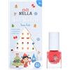 Miss Nella Smalto Peel-Off e Adesivi per Unghie, Non Tossico, 60 Adesivi, 4ml, per Bambini dai 3 Anni, Finitura lucida (Snow Cute)