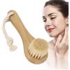 Agatige Spazzola facciale manuale, spazzola di pulizia facciale portatile con setole di legno morbide, spazzola di massaggio per la cura di pulizia esfoliante del corpo facciale