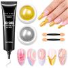 Makartt Kit per unghie 3D e polvere cromata