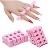 Shenlee 20 separatori per dita dei piedi, separatori in spugna morbida in schiuma, separatori per dita dei piedi, separatori per dita dei piedi, per pittura e pedicure, per pedicure, strumenti per pedicure
