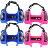 UKCOCO Paia di Scarpe Pattini da Allenamento Roller Regolabili 2 Ruote Luminose in Pvc Comodi e Resistenti per Sport All'aperto