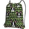Generic Sportiva Sacche Cute Terrier Borsa con Coulisse Pieghevole Sacche Zaino Leggero per Viaggio Sport