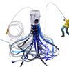 Generic Esche Da Traina | Simulazione Di Calamari Esca Pesce Bar - Esca Flessibile Basso Realistico per Pesce Gatto Pesce Gatto Kayak Surf Mosca Ghiaccio
