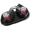 BESTYASH Camma in Lega di Alluminio per Barca e Kayak, Leggero e Facile da Trasportare, Accessorio Resistente per Linee da Canoa e Rafting, Morsetto Nero