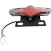 APGLSXY Luce posteriore del freno della bici elettrica Impermeabile LED Indicatori di direzione Luce posteriore Rack Lampada Outdoor Night Ciclismo Notte Ciclismo Luci posteriori di avvertimento