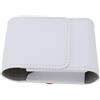 ComfyHarbor Custodia per telemetro da golf, per telemetro da golf, borsa da trasporto in pelle rigida, con moschettone, custodia foderata in velluto antiurto, per carrello o cintura, bianco