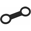 Water Gear Custodia per snorkeling in silicone, supporto per tubo per snorkeling, mantiene la maschera da snorkeling attaccata al tubo da snorkeling (nero)