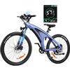 HX Q5 Shark Bici Elettrica Uomo e Donna,mtb 27.5'' bicicletta elettrica da città,85Nm 48V 13Ah Batteria Rimovibile,25km/h & Autonomia 40-60km,Sospensione Regolabile,e bike elettrica