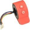 RiuScooter Acceleratore a 5 pin, 2 pulsanti, compatibile con scooter elettrici Cecotec, colore rosso, dimensioni standard