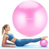 Queenfit Palla da ginnastica per pilates, 23-25 cm, anti-scoppio, versatile per fitness, yoga, allenamento e relax, stabile e sicuro, ideale per casa, ufficio e studio