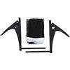 WAHEWUD Set di rete e supporto da ping pong standard con morsetto su rete in nylon da 175 cm con telaio in acciaio inossidabile per uso interno ed esterno