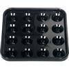 Odoukey Supporto per portapalline da Biliardo in plastica da 10x10 Pollici, Custodia da Biliardo Standard con Scomparti Separati per portapalline da da 16 Palline