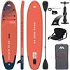 Aqua Marina - Tavola gonfiabile per sup board Aquamarina Monster 2021, confezione completa 366 x 84 x 15 cm, con sedile kayak e doppia pagaia