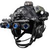 Generic Set Casco Airsoft FAST con Modello NVG, Cuffie Pieghevoli, Modello Camera, Lampada e Borsa Contrappeso per Paintball