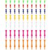 YELARXI Tee da golf in plastica step down, 1/2/3 pollici, in plastica infrangibile, confezione da 140 pezzi e multicolore, adatti per pratica all'aperto, campo da golf, competizione, tempo libero