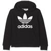 adidas Originals Adidas Trefoil Hoodie Sweatshirts, Unisex Bambini, Black/White, 7-8A