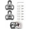 TISCH 1 Paio Tacchette Bici 4,5° Float, Antiscivolo TPU Pedali per Bici da Corsa Grigie, Set Tacchette 3 Fori con Accessori di Montaggio e Chiave a Brugola, Trasmissione di Potenza Stabile