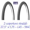 Kenda 2 Copertoni SLICK 27,5 x 1,75 (45-584) stradali da MTB Mountain bike bicicletta