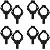 Vjsujehgy 8 Pezzi Clip da Esterno Bastoncini Durevoli Accessorio Resto Nylon Rack Pratico Carpa Magnete Supporto da Pesca Presa Pinza Pod Supporto