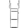 Generico Scale Pieghevoli for Piattaforma for Barche a 3 gradini Scaletta telescopica for Piscina con corrimano Accessori marini