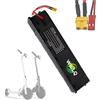 WILLQ Batteria per e-Bike 36V 10Ah (36 Volt, 10000 mAh) - Batteria Ricaricabile al Litio Sostitutiva per Monopattino Elettrico M365 e Kit Motore