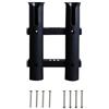 BEAZOOM Porta canna da pesca, 2 tubi in plastica ABS per barche e yacht per kayak per camion, pali sicuri e placcatura, bianconero