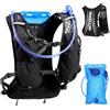 Sockywin Zaino Idratazione 2L Leggero per Corsa, Ciclismo, Trekking, Maratona, Trail Running - Gilet Sportivo con Strisce Riflettenti, Fischietto, Cinghie Regolabili per Uomo e Donna