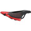 POENVFPO Cuscino per Bici da Ciclismo, Design Ergonomico, Comoda Sella Bicicletta in Schiuma Memory con Adattatore Universale, per Mountain Road Cruiser, Uomini, Donne (911 Nero Rosso)
