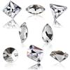 Brillabenny - 20 Pietre Cristallo Mix Alta qualità Doppio Foro da Cucire, Strass per Decorazione Abito Vestito Cerimonia Danza Pattinaggio (Trasparente)