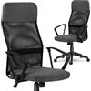 Sofotel Sydney - Sedia da ufficio, ergonomica, girevole, regolabile in altezza, supporto lombare, braccioli, poggiatesta e sedia per studio