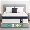 Grbsy Materasso 90x190 cm, 26 cm Altezza, Molle Insacchettate 7 Zone, Memory Foam, Rigidità Media-Alta H4, Supporto Ergonomico, Indipendenza di Movimento, Certificato Oeko-TEX e CertiPUR-US