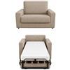 Baldiflex - Divano Letto 2 in 1 con Materasso Singolo 70x190 cm Ortopedico, Maragià, Prontoletto RICHIUDIBILE 1 Posto con Rivestimento SFODERABILE e Lavabile, Beige