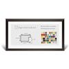 RahmenMax Morena - Cornice portafoto in legno, 26 x 66 cm, profilo moderno molto angolare, 66 x 26 cm, ampia scelta di colori: marrone scuro con vetro sintetico trasparente 1 mm