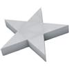 Generico Natale Stella Bianca in POLISTIROLO 100 CM Diametro 5 CM Spessore Divisa in 2 Parti AD Incastro ADDOBBI Natalizi