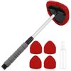 Carehabi Lavavetri per Auto, Pulitore Parabrezza, Pulitore Parabrezza Auto con 5 Tamponi in Microfibra e Flaconi Spray, Kit Tergicristallo per Auto, Pulitore Interno Vetri Auto con Manico Estensibile
