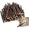 Carehabi 40 Bastoncini Gatto Catnip Naturale, 13cm Stick Legno di Mela, Trattamento Pulizia Denti per Gattini e Gatti Adulti, Giocattoli da Masticare per Salute Orale e Gioco