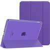 MoKo Cover per Nuovo iPad 9 2021 / iPad 8 2020 / iPad 7 2019, iPad 10.2 Case Ultra Sottile Leggero Custodia in Tri-fold Auto Sveglia/Sonno con Retro Semi-trasparente Rigido, Viola Scuro