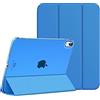 MoKo Cover Custodia iPad (A16) 11a Generazione 2025 /iPad 10a Generazione 2022, Cover Custodia Protettiva per Supporto Ultrasottile con Copertura Posteriore Traslucida in PC Rigido, Onda Blu