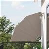 FWIKDUN Tenda da terrazzo pieghevole tortora 140x140 cm come tenda da balcone pieghevole e protezione da sguardi indiscreti, tenda da vento pieghevole per balcone con pratica struttura pieghevole