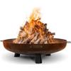 MOODZ Outdoor Living Braciere da Giardino - MOODZ Outdoor Living - Barciere - Corten - Bracere da Giardino Esterno (Corten, Ø80 cm Feet & Handle)