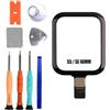ERYNK Set di ricambio per Apple Watch Series 5 & SE 40 mm [con funzione touch] display in vetro frontale [con adesivo OCA] [senza schermo LCD/Screen] con set di attrezzi