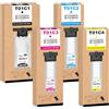 Yongairuink Compatibile T01C1 T01C2 T01C3 T01C4 Cartuccia di sostituzione per Eps Workforce Pro WF-C529RDTW C579RDTWF Stampanti (4 pezzi, Nero, Ciano, Magenta, Giallo)