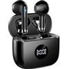 zakotu 2026 Cuffie Bluetooth Auricolari Bluetooth 5.4, Cuffie Wireless con 4 ENC Cancellazione Rumore Mic, Cuffie in Ear 40 Ore di Riproduzione, Cuffie Senza Filo HiFi Stereo IP7 Impermeabili per iOS/Android