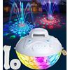 KingSom 3 in 1 Altoparlante per Piscina con Fontana Piscina Luminosa, 10000mAh Altoparlante Bluetooth Potente, Cassa Bluetooth Impermeabile IP68, BT5.4,Suono Stereo,24 ore Fontana Piscina Ricaricabile