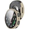 KUTEWEU Custodia Protettiva per Galaxy Watch8 40mm 44mm, Cover in Silicone con Protezione Schermo Silicone Cover di Ricambio Custodia per Galaxy Watch 8 Smartwatch Accessori (Beige, 44mm)